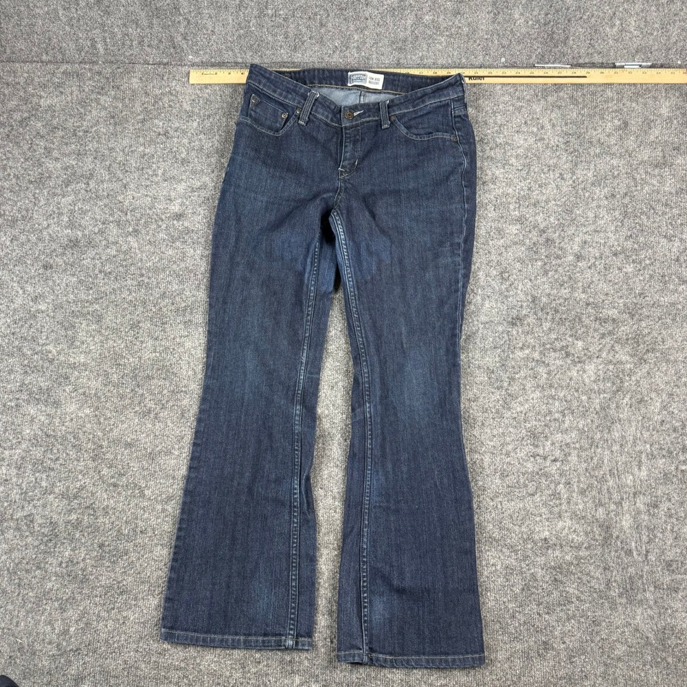 Signature Levi Strauss Jeans Womens Size 10 Medium Dark Wash Low Rise Bootcut
